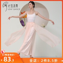 Ye Luoqing Dance 2021 Autumn and Winter New Classical Dance Nuwa Pants Adult Practice Pants Loose Open Broad Leg Performance Pants