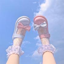 Italy Gavan soft puff cute solid color Mary Jane womens shoes flat college style shoes