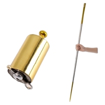 Douyin Golden hoop Rod metal steel bullet Rod telescopic rod shrink Rod stage magic props set performance stick
