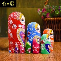Kit Eva Toys New Russian Sets Of Toys 5 Floors Air-dried Linden Wood Pure Handmade 10 Floors