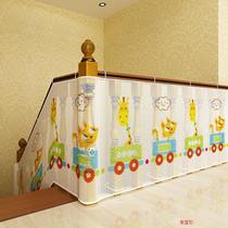 Stair guardrail childrens anti-fall net 3 meters thick balcony protection net staircase security drop net cloth childrens building