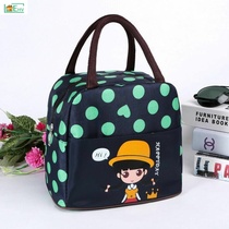 Fashion aluminum foil student thick insulation bag work lunch box bag with rice portable cartoon lunch bag heat preservation