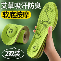 Agrass deodorant insole Mens special sweat-and-air deodorant Remain-style Stomachate Soft-bottom Massage Leather Shoes Spring