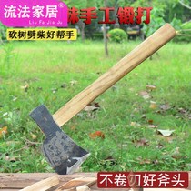 Spring steel axe forged Home outdoor woodworking chopping wood axe chopping wood carving axe camping tree fire axe cutting tree