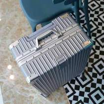 (Special hard case)Korean version of the suitcase female aluminum frame rod box Male suitcase password box boarding box Universal wheel