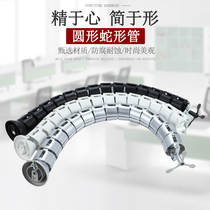 2020 threading hose white fixed snake-shaped package wire box elbow computer line Desk-type snake-shaped tube occlusion