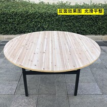 Home Hotel Solid Wood Cedar Wood Large Round Table Folding Table Banquet Table Wine Mat FOLDED ROUND TABLE ROUND TABLE 1216d