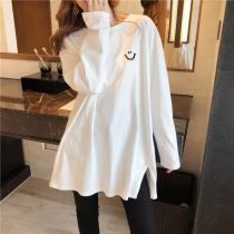 2022 pregnant women blouses fashion style Han version loose pure cotton pregnant woman t-shirt long sleeve mid-beat undershirt spring autumn season