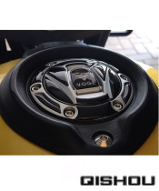Motorcycle modified infinite 650DS fuel tank cap sticker waterproof 300AC personalized car sticker anti-scratch protection soft glue carbon color
