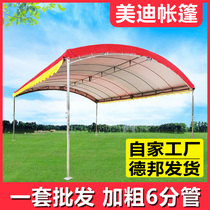 Banquet tent rural mobile red and white wedding event outdoor awning canopy wedding banquet dining wine shed parking shed