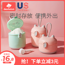 Milk powder cans go out Sealed Air iron size capacity baby newborn baby sealed moisture-proof milk powder box portable out