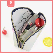 Cosmetics finishing Net red with lipstick 2021 New wash bag storage box senior hand carrying cosmetic bag