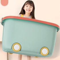 Childrens toy storage box basket household storage box plastic box baby clothes snack cabinet finishing