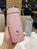 Fashion simple thermos cup rope with tea partition tea cup Student lady health stainless steel kettle gift couple