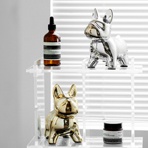 Nordic ins ceramic bulldog savings piggy home living room TV cabinet decorations creative photography ornaments