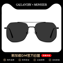 Sunglasses male driving driving special summer new sun protection UV bright fishing sun glasses big face thin