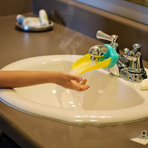 American cartoon children faucet extender splash-proof baby hand wash extension silicone water nozzle guide sink