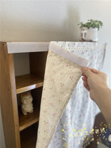 Customized Velcro shoe rack cabinet cotton linen fabric half curtain self-adhesive ugly cloth curtain kitchen dust cover curtain