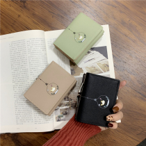Wallet womens short Korean version of the simple student small wallet 2019 new cute small fresh mini coin purse card bag