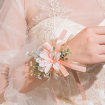 MISSXIU wedding products unknown flower name]Korean wedding bride bridesmaid accessories Wedding business celebration chest flower
