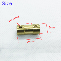 Pure copper coupling Extension shaft Fixed aperture 2 2 3 3 3 17 4 5 6mm adapter motor motor shaft
