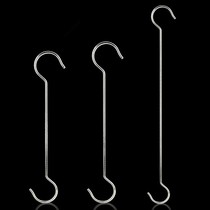 Kitchen clothing s adhesive hook metal stainless steel iron large small and medium s hook sausage s hook s shape adhesive hook s small iron hook