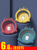 Children can hang folding cartoon washbasin for newborn baby special products wash face butt Basin home dormitory 3 sets