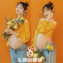 Pregnant women photos clothing new hipster summer photo studio fashion personality big belly mommy clothes photography photo clothing