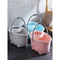 Washing machine mop bucket household old-fashioned mop bucket manual squeeze bucket hand mop bucket plastic