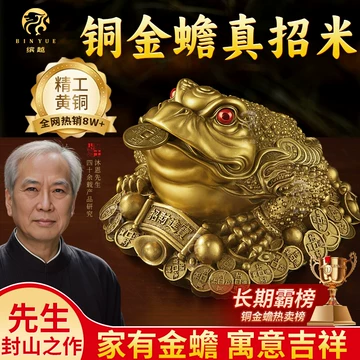 銅細工 三足金蟾 七星金蟾 装飾品 工芸品 美術品 置物 金蟾擺件全銅三足金蟾錢袋七星蟾蜍店鋪開業禮品