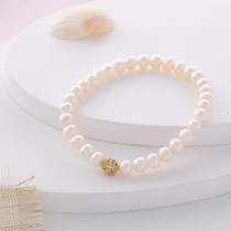 Natural fancy pearl bracelet handmade 2021 summer new light luxury niche transit bead hand ring simple jewelry