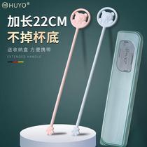 Soft silicone Long Bar Spoon Bar Spoon Bar more double head long handle coffee stirring rod spoon mixing stick milk tea shop spoon Box