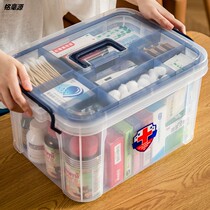 Family medicine box household small first aid kit medicine items Medical treatment cute storage box box large capacity