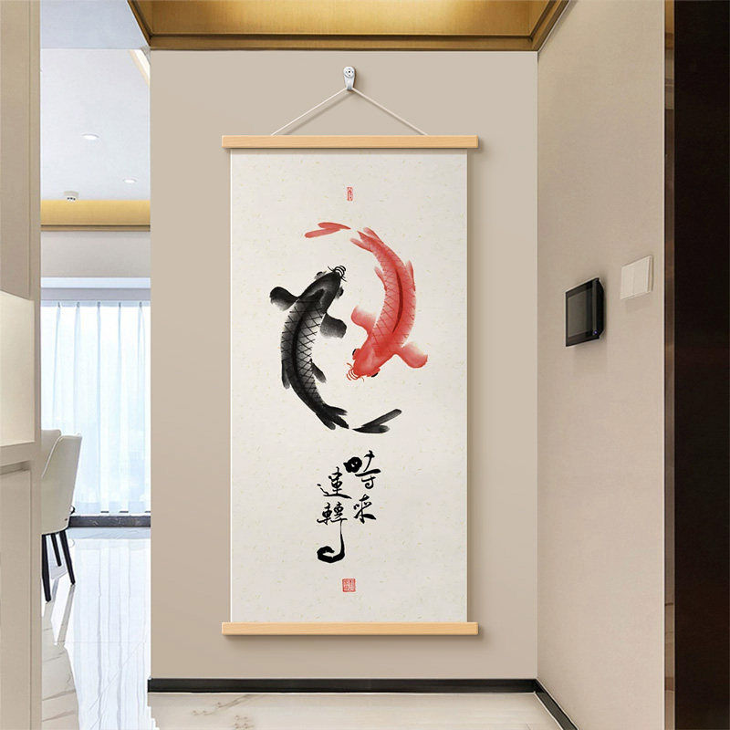 水墨锦鲤挂画-水墨锦鲤挂画促销价格、水墨锦鲤挂画品牌- 淘宝
