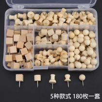180 creative cute wooden pin set kindergarten art nail nail nail nail Cork photo wall