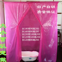 Rectangular open door type enlarged thickening and widened plastic bath thermal insulation bath cover warm bath tent bathtub cover