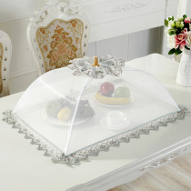 Rectangular Dish Hood Foldable Meal Hood White Food Cover Table Hood Table Hood Leftover Hood Large round