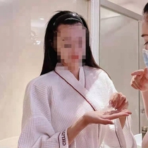 Christina bathrobe beauty salon Clubhouse SPA bathrobe waffle simple bathrobe cotton home custom brand