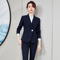 Suit Suit Suit Woman 2021 Fall Temperament Front Desk Sales Department High-end Professional Dress Hime Work Clothes
