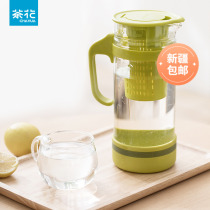 Tea Flower Filter Tea Kettle Transparent Glass Cool Kettle High Temperature Resistant Open Kettle Home Bubble Teapot Large Capacity Cold Kettle