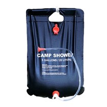Outdoor folding bath bag with solar hot water bag 20L wild bath and cool shower bag