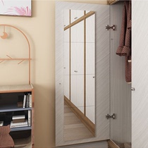 Home wardrobe built-in invisible full body dressing mirror Wall self-sticking dormitory student dormitory high and thin