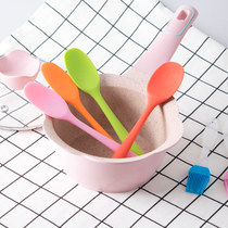 Baby food silicone spatula Baby non-stick spatula Special non-toxic small spatula High temperature resistant heat-resistant cooking spoon