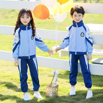 School uniform set Primary School kindergarten Garden uniform spring and autumn dress college style class dress autumn childrens sportswear three sets