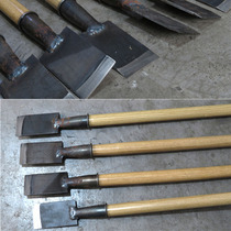 7cm small steel shovel Manganese steel mini iron shovel Small extended weighted wooden handle construction shovel cement flat head