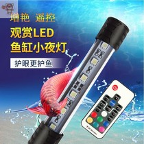 Waterproof mini night light dragon fish three Lake remote control led fish tank diving light Aquarium led light small fish tank light