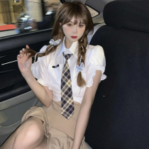 College style suit summer 2021 new feminine temperament little JK uniform Thai school uniform skirt two-piece suit