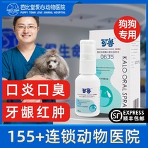 Kelu compound lysozyme oral spray dog stomatitis dog oral inflammation gingival swelling to remove bad breath dental calculus