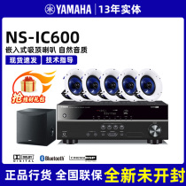 Yamaha Set Resistance Coaxial Background Music Suction Top Loudspeaker Smallpox Ceiling Sound Embedded Cinema NS-IC600