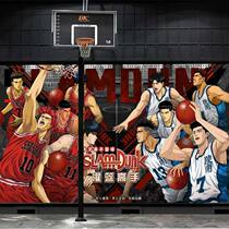 Cartoon Dunk Basket Master Wall Stickup Basketball Hall Wall Stickler Wall Stickler Decorated Bedroom Dorm Room Sticker Self-Adhesive Waterproof